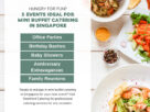 Hungry for Fun 5 Events Ideal for Mini Buffet Catering in Singapore